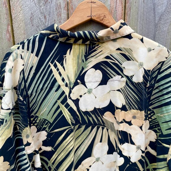Honolulu Lulu Men’s Button-Up 100% Silk Hawaiian Shirt Floral Size XL - Picture 5 of 6